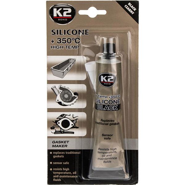 Герметик силіконовий K2 Sil Black чорний 85 мл