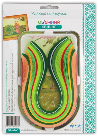 Набор для квиллинга Улитка 10 цветов QP-6265 Бумагия 