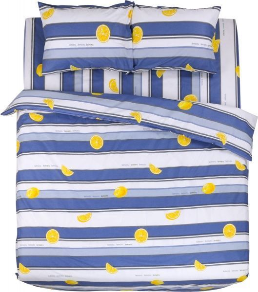 Комплект постільної білизни Lemon blue 2,0 синій із білим UP! (Underprice) 