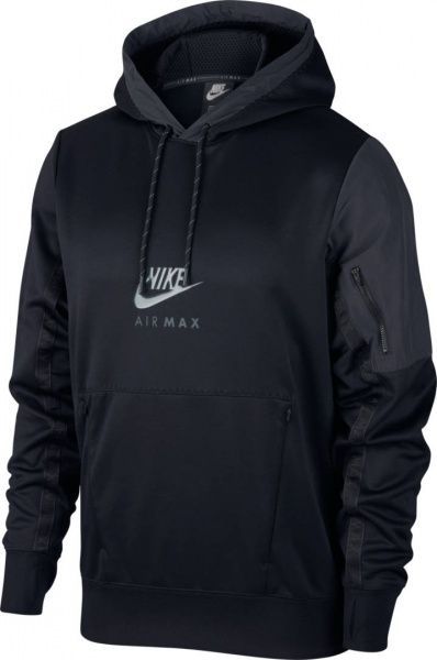 Джемпер Nike M NSW AIR MAX PK PO HOODIE CU0115-010 р. 2XL чорний