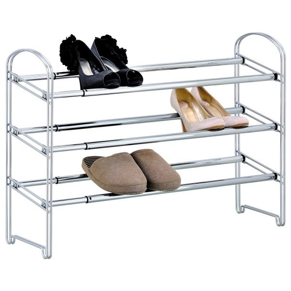 Підставка для взуття Tatkraft Maestro розсувна 3-ярусна 225x1180x535 мм хром 