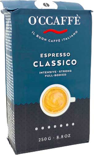 Кофе в зернах O'CCAFFE ESPRESSO CLASSICO 250 г (8013663000739)