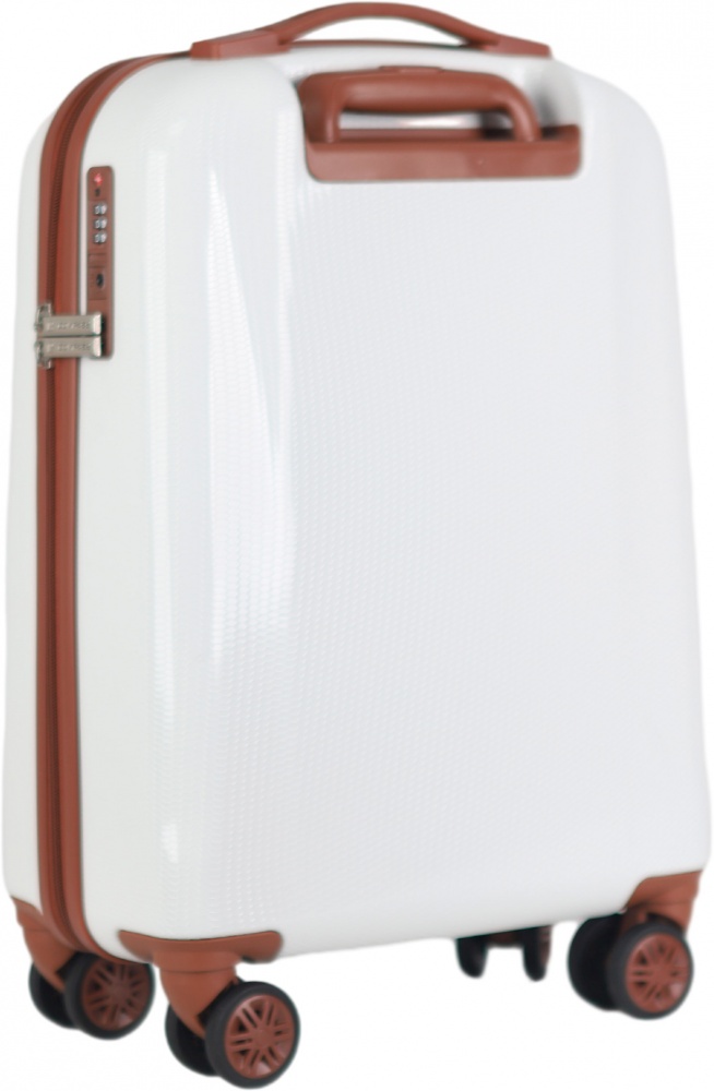 Чемодан Compass N1488 S белый 22x37,5x56,5 см