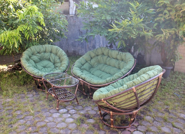 Комплект меблів Папасан темно-зелений темно-зелений 