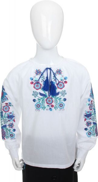 Вышиванка детская Эдельвика р.152 белый 106-19/09 