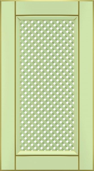 Фасад для кухні Грейд-Плюс Ваніль патинована золотом №384 713x396 ВТ Паюта