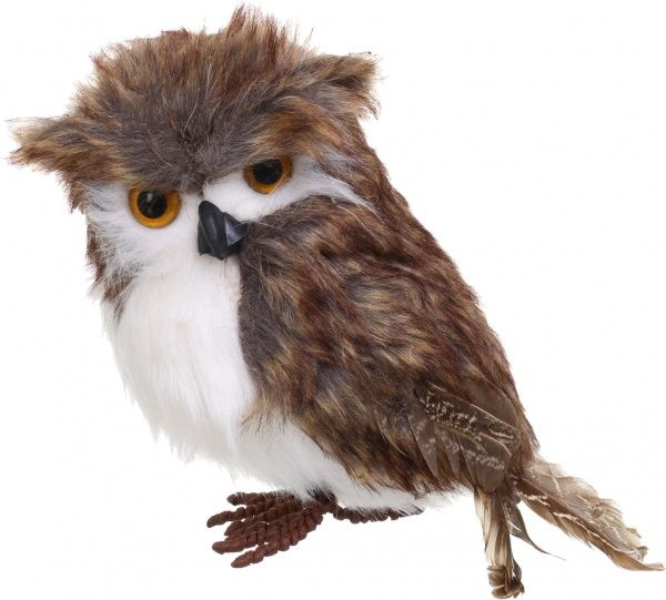 Декорация новогодняя Сова 10х22 см EPI-LD18A006 