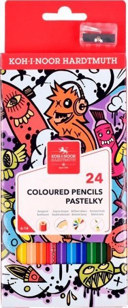 Олівці кольорові Teenage 24 кольорів (3554) Koh-i-Noor