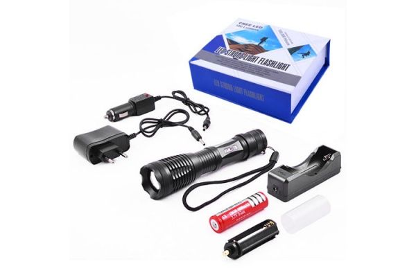 Фонарик Bailong Police 1837-T6 черный