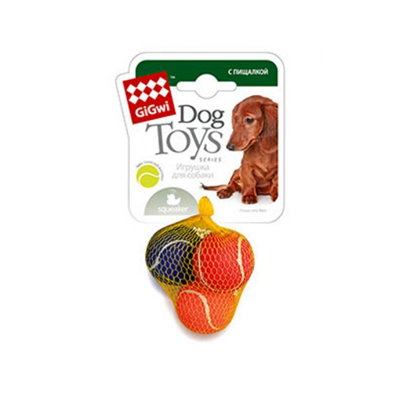 Игрушка для собак GiGwi Мяч с пищалкой Catch&fetch 4,8 см