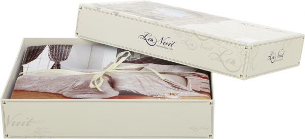 Комплект постельного белья Mono семейный бежевый La Nuit 