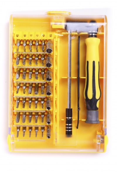 Набор отверток Compass для точных работ и ремонта электроники 45 предметов CP-PK-45-2