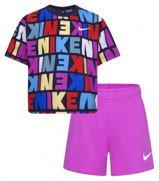 Комплект Nike KNIT SHORT SET 36K551-A9X різнокольоровий