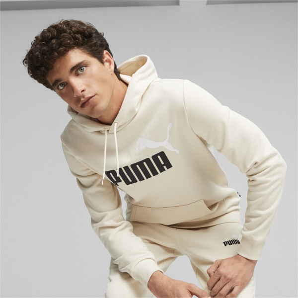 Джемпер Puma ESS+ 2 COL BIG LOGO HOODIE FL 58676487 р.XL бежевий