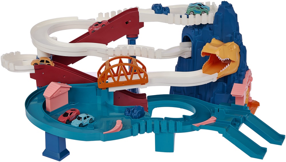 Ігровий набір ZIPP Toys Dino автотрек-серпантин електричний (6 машинок) 532.01.25