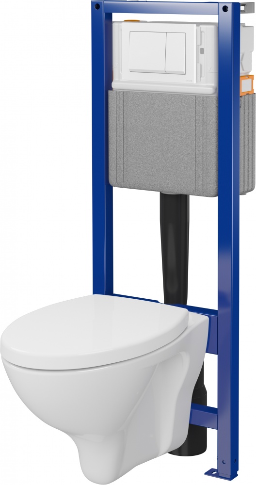 Комплект инсталляции Cersanit СЕТ C04 SYSTEM 40 механическая + подвесной унитаз MITO RED 411