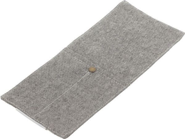 Конверт для столових приборів Прованс 10x24 см сірий 