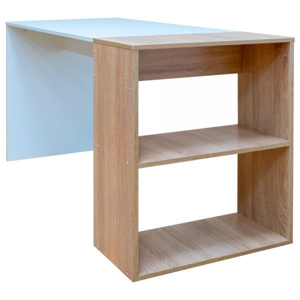 Стол письменный DC Катран 1100x750x550 дуб сонома/белый 