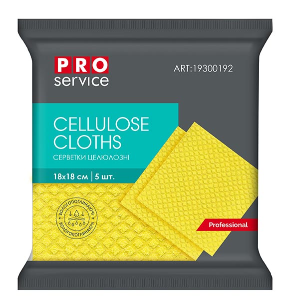 Набор салфеток универсальные PROservice желтая 18х18 см 5 шт./уп. желтый