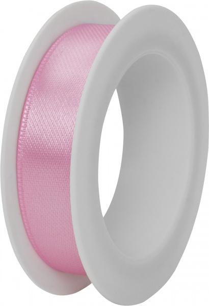 Стрічка декоративна STEWO Satin spool light pink 15 мм 1,5 см 3 м світло-рожевий 