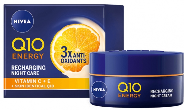 Крем для лица ночной Nivea Q10 Energy 