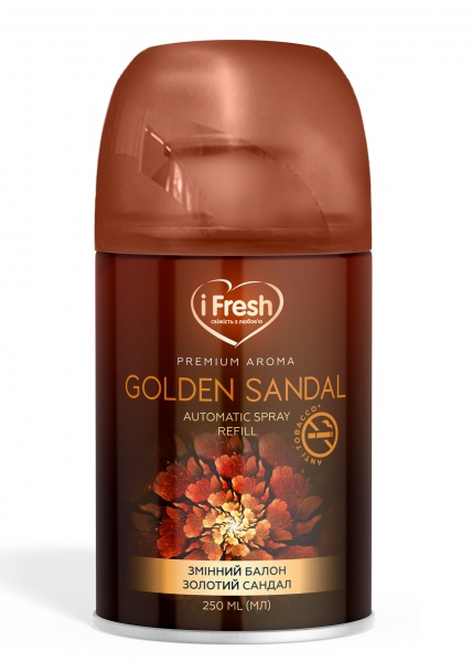 Сменный баллон для автоматического освежителя воздуха iFresh premium aroma golden sandal 250 мл