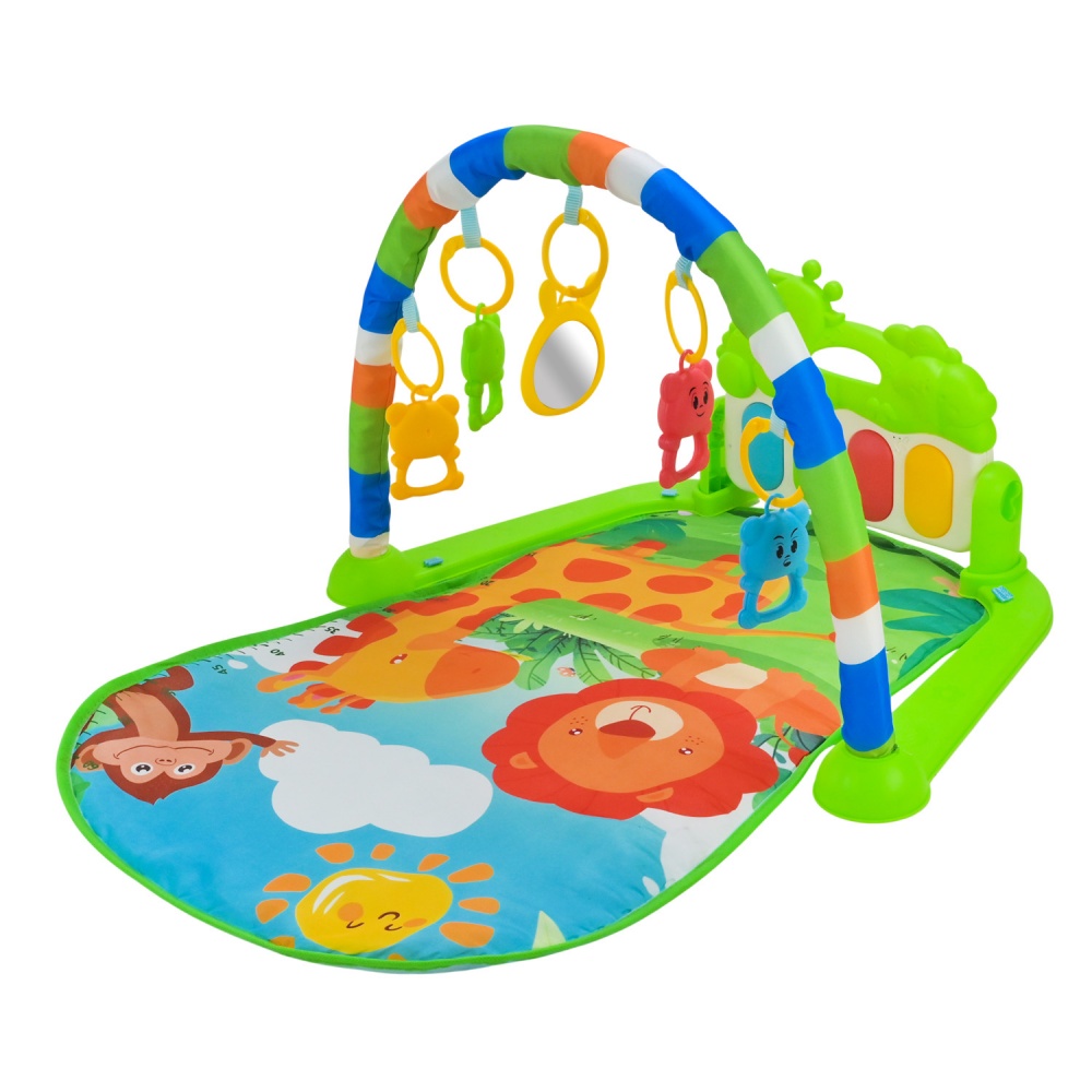 Игровой коврик Shantou с погремушками + музыкальная панель с большими клавишами YT610