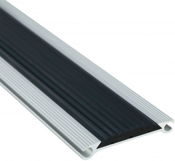 Порожек алюминиевый Braz Line антискользящая вставка 52х11x1000 мм 