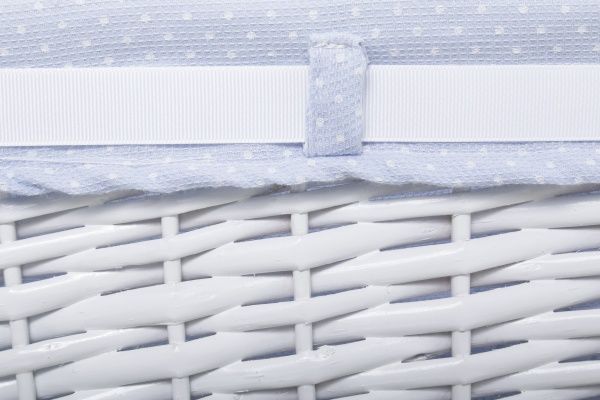 Кошик плетений з текстилем 31x22x20 см HQ13-4TK-4 