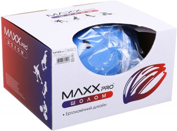 Шлем защитный MaxxPro SS21 MAR-SK1 р. 51-55 голубой