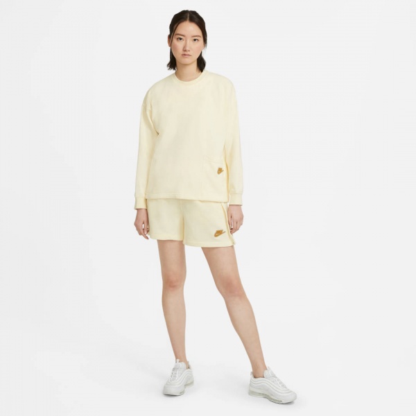 Шорти Nike W NSW SHORT EARTH DAY FT CZ9249-113 р. XL бежевий