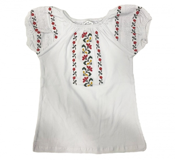 Вишиванка для дівчаток JOIKS р.116 білий WU-04 
