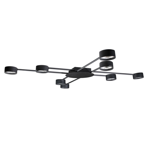Люстра стельова Светкомплект G Line 8xGX53 чорний 