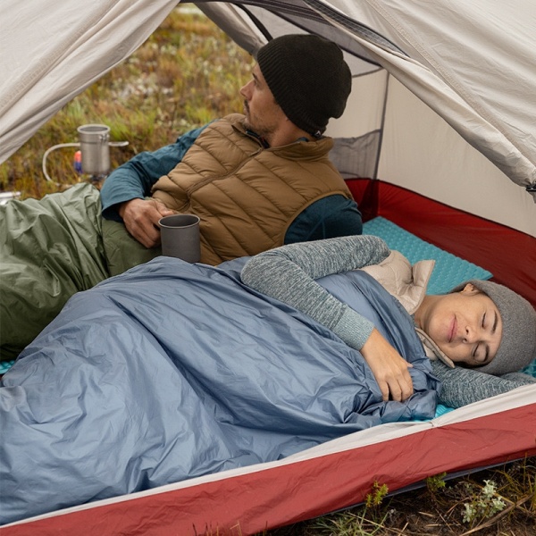 Спальный мешок Naturehike сверхлегкий Ultralight LW180 NH21MSD09, (15°C), p-p M, голубой