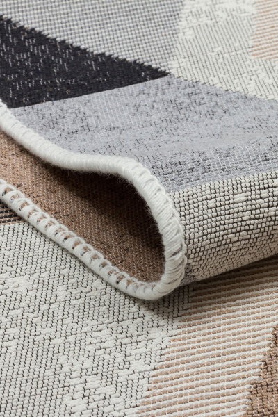 Килим Ekohali Arya AR 10 Bege Black 120x180 см двосторонній 