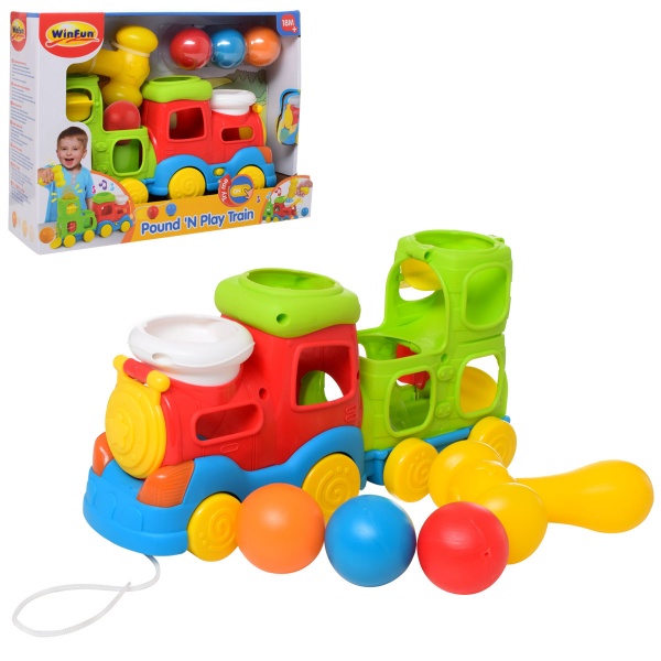 Игровой набор Winfun Паровозик, стучанка, каталка-на веревке 0780-NL