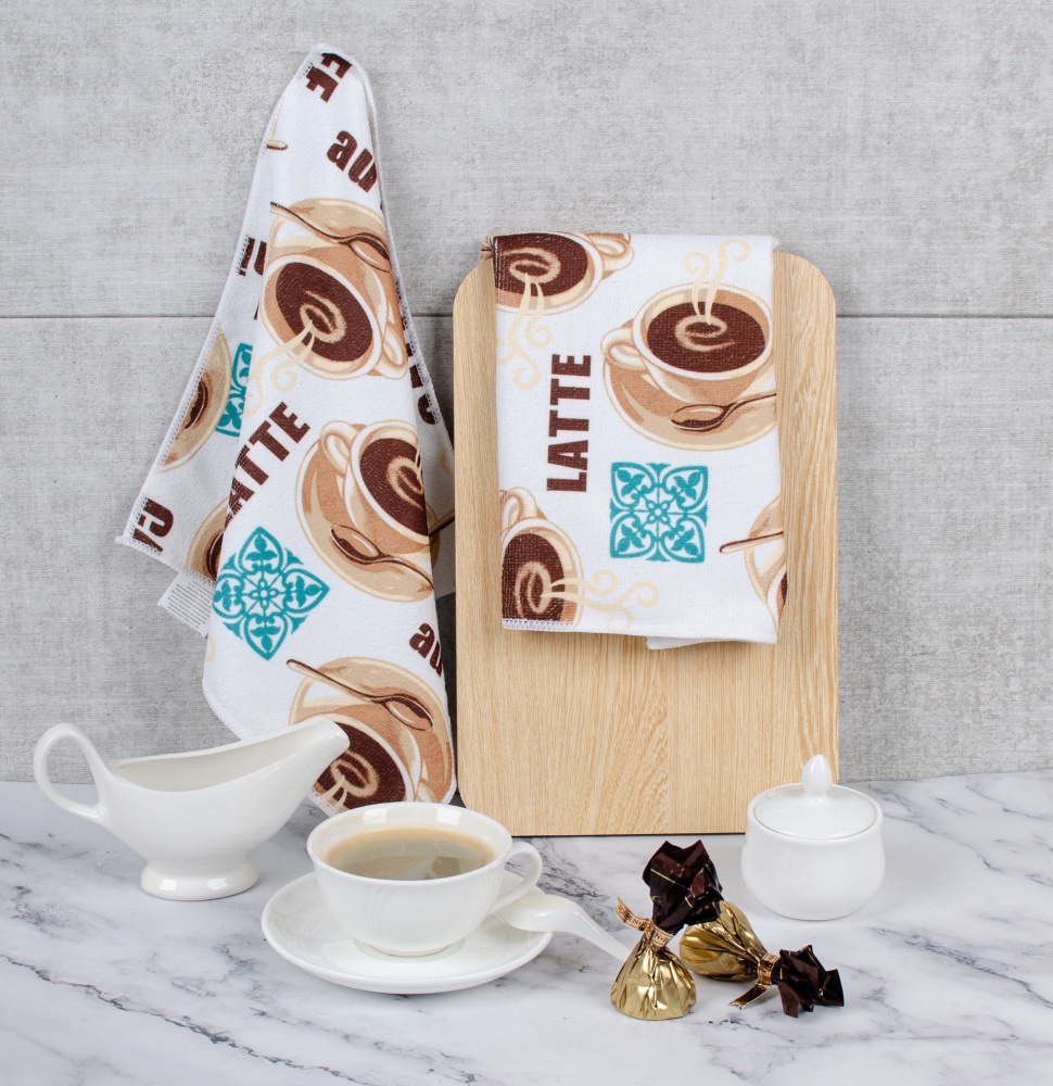 Серветка Coffee Time 30x30 см мульті