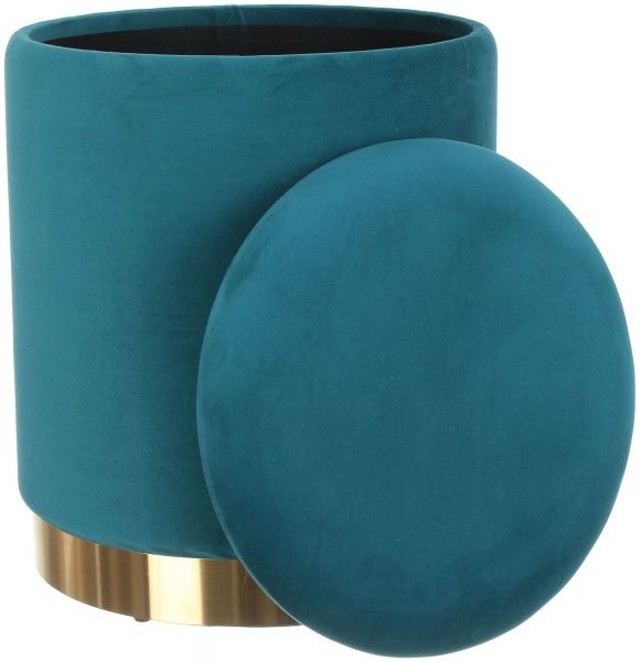 Сундук-пуф Francois 36х36х44 см изумрудный 