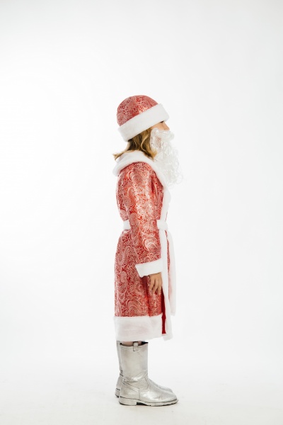 Костюм дитячий карнавальний КАРНАВАЛІЯ Дід Мороз 5-7 років р.122 червоний 