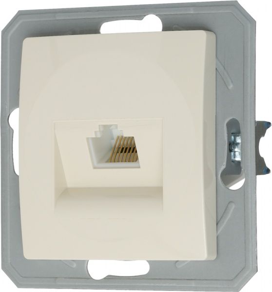 Розетка комп’ютерна TEM Ekonomik RJ45 слонова кістка KE37IWX0-U