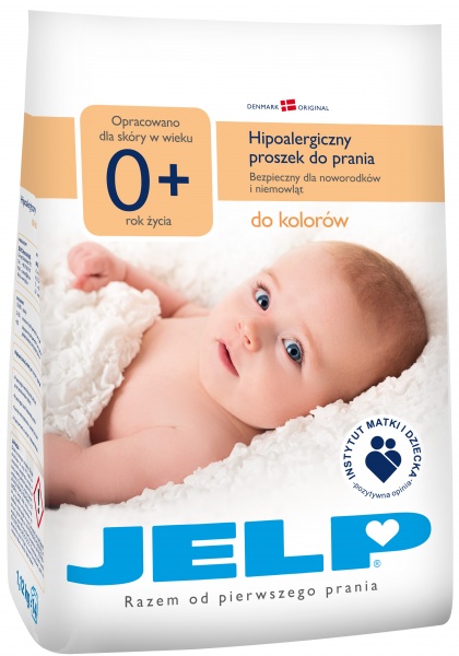 Стиральный порошок для машинной и ручной стирки JELP 0+ гипоаллергенный (40014 1,12 кг 