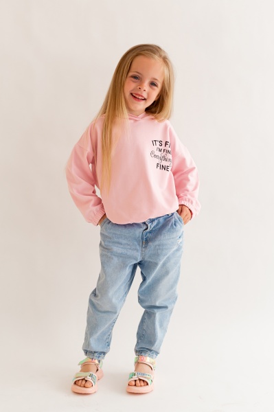 Худи для девочки KOSTA р.134 нежно-розовый 2146-7 