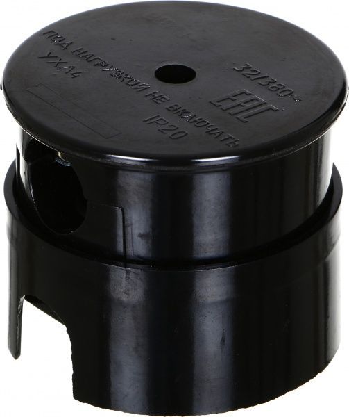 Соединитель электрический с заземлением UP! (Underprice) РШ-ВШ 32 А черный YK-504F-BK