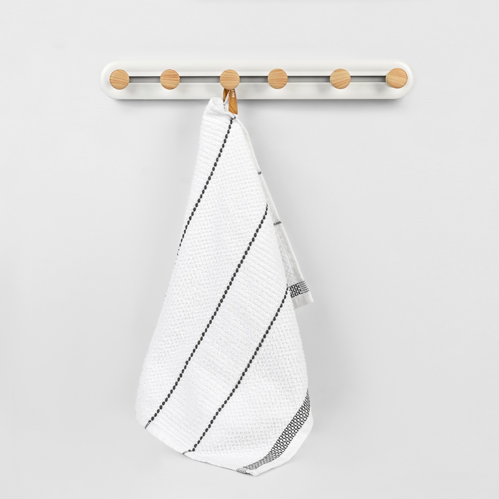 Вешалка с крючками MVM HP-01/6 White/Wood