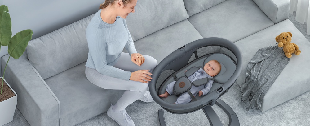 Укачивающий центр Babybond 79х69х58 см темно-серый PD-B05D