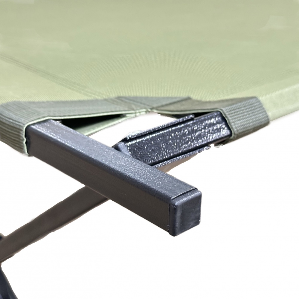 Раскладушка полевая типа NT усиленная зеленая Metalzavod
