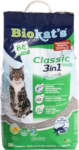 Наповнювач для котячого туалету Gimpet Biokat's CLASSIC Fresh 20 л