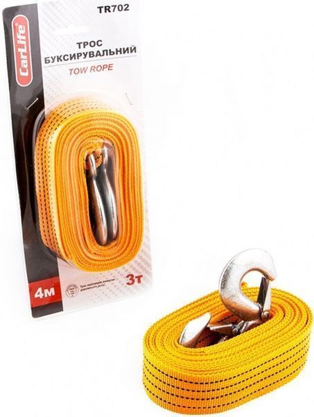Трос буксировочный СARLIFE 4 м 3 т