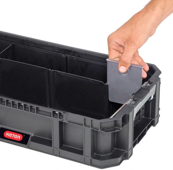 Скриня для інструментів Keter PRO на колесах з органайзером Connect Cart 564 х 373 х 550 239996 