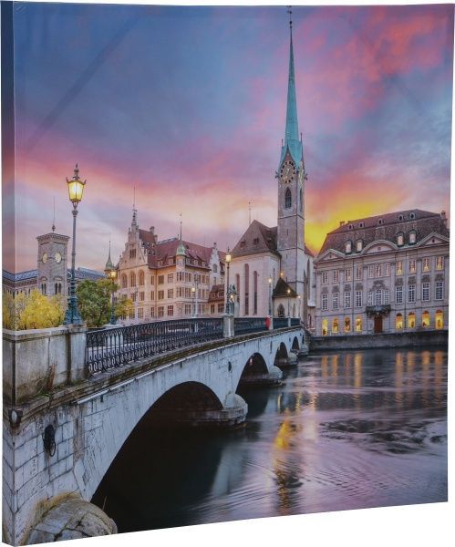 Репродукция Цюрих Швейцария 80x80 см 